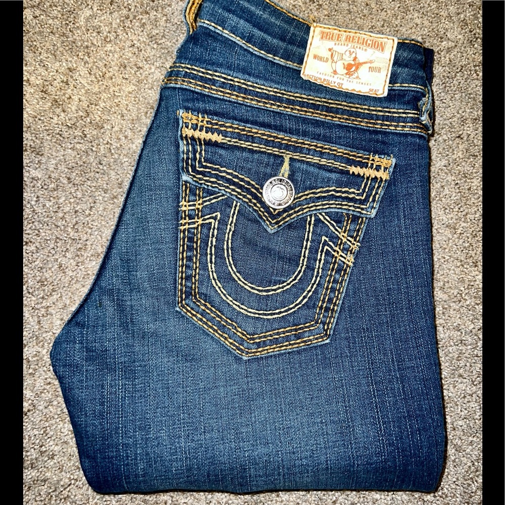 Excellent condition True Religion Billy QT Bootcut Jeans in Size 28